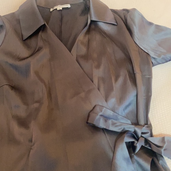Jaqueline Conoir satin wrap blouse - Picture 4 of 6